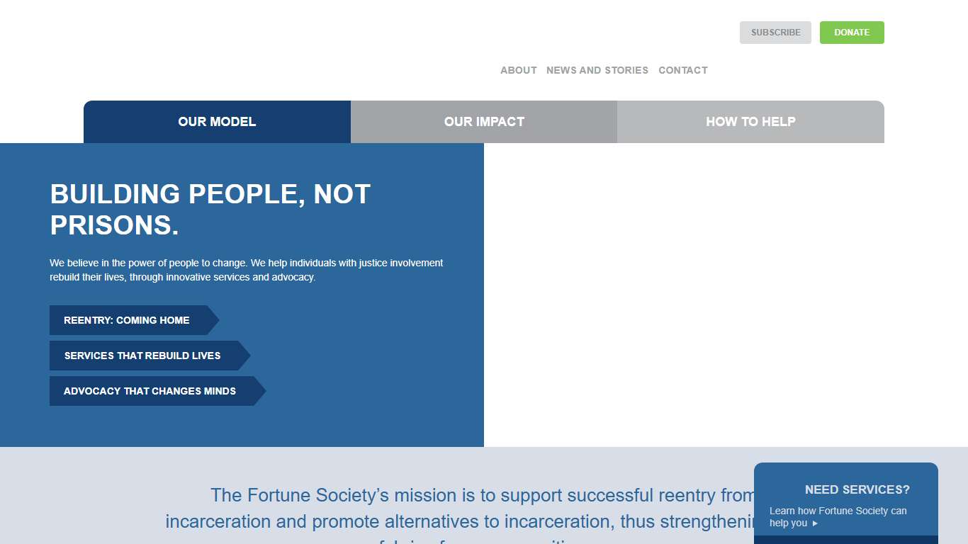 The Fortune Society Building People, Not Prisons